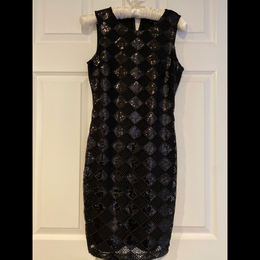 Pristine AX Armani Exchange sequin LBD.